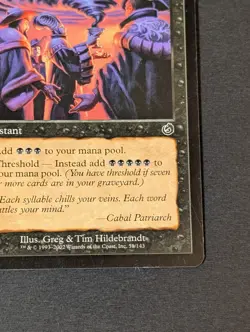 MTG - 1x Cabal Ritual - Torment - NM/LP = Vintage - Black - Magic The Gathering - Image 3