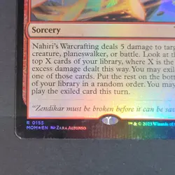 MTG - Nahiri's Warcrafting - March of the Machines - Promo Pack Cards - NM Foil - Image 3