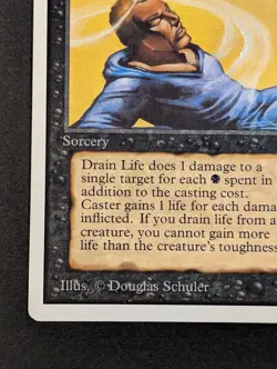 MTG - 1x Drain Life - Unlimited Edition - Played - Vintage - Magic The Gathering - Image 5