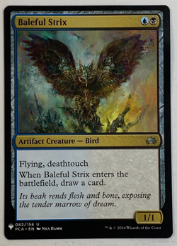 MTG - 1x Baleful Strix - Mystery Booster: Planechase Anthology - NM - Magic 2020 - Image 1