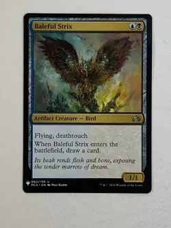 MTG - 1x Baleful Strix - Mystery Booster: Planechase Anthology - NM - Magic 2020 - Image 3