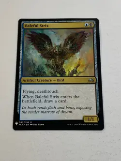MTG - 1x Baleful Strix - Mystery Booster: Planechase Anthology - NM - Magic 2020 - Image 4