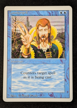 MTG - 1x Counterspell - Revised (3rd) Edition - NM/LP - Vintage Blue - Magic SGC - Image 1