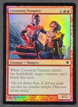 MTG - 1x Crossway Vampire - Innistrad - NM - Foil - Red Magic The Gathering #135 - Image 1