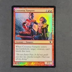 MTG - 1x Crossway Vampire - Innistrad - NM - Foil - Red Magic The Gathering #135 - Image 2