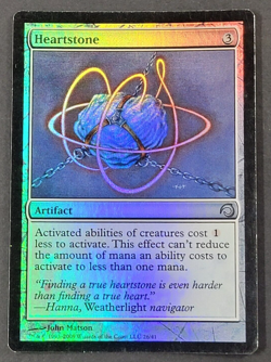MTG - 1x Heartstone - Premium Deck Series Slivers - LP/NM -Foil Magic - #26 2009 - Image 1