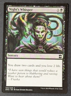 MTG - 1x Night's Whisper - Eternal Masters - NM - Common - Magic The Gathering - Image 1