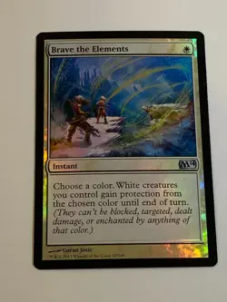 MTG - 1x Brave the Elements - Core Set 2014 - NM Foil White Magic the Gathering - Image 4