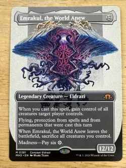 Emrakul, the World Anew (Borderless) Modern Horizons 3 Non-Foil NM Magic MTG - Image 1