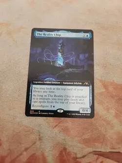 The Reality Chip Extended Art Foil Kamigawa Neon Dynasty MTG NM - Image 1