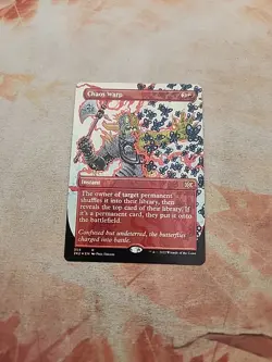 Chaos Warp Borderless Foil Double Masters 2022 MTG NM - Image 1