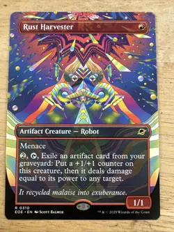 Borderless RUST HARVESTER mtg NM-M Edge of Eternities 1 Rare - Image 1