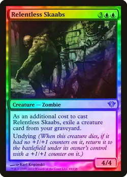 Relentless Skaabs FOIL Dark Ascension NM Blue Uncommon MAGIC MTG CARD ABUGames - Image 1