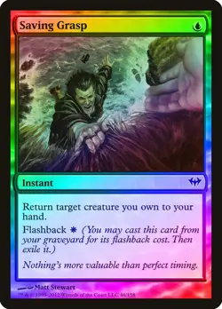 Saving Grasp FOIL Dark Ascension NM Blue Common MAGIC GATHERING CARD ABUGames - Image 1