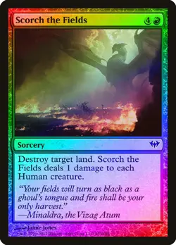 Scorch the Fields FOIL Dark Ascension NM Red Common MAGIC MTG CARD ABUGames - Image 1