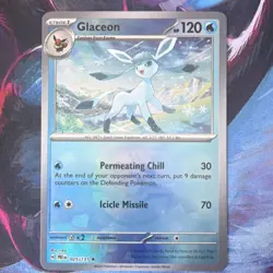 Pokemon Glaceon Master Ball Card Sv: Prismatic Evolutions 025/131 - Image 1