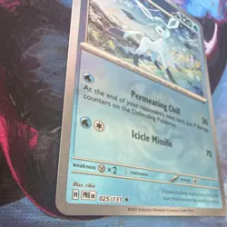 Pokemon Glaceon Master Ball Card Sv: Prismatic Evolutions 025/131 - Image 2