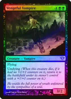 Vengeful Vampire FOIL Dark Ascension NM Black Uncommon MAGIC MTG CARD ABUGames - Image 1