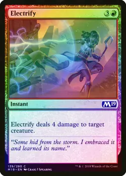 Electrify FOIL Core Set 2019 / M19 NM Red Common MAGIC GATHERING CARD ABUGames - Image 1