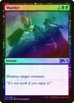 Murder FOIL Core Set 2019 / M19 NM Black Uncommon MAGIC MTG CARD ABUGames - Image 1