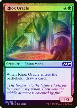 Rhox Oracle FOIL Core Set 2019 / M19 NM Green Common MAGIC MTG CARD ABUGames - Image 1