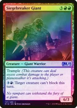 Siegebreaker Giant FOIL Core Set 2019 / M19 NM Red Uncommon MTG CARD ABUGames - Image 1