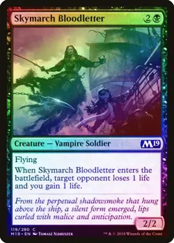 Skymarch Bloodletter FOIL Core Set 2019 / M19 NM Black Common CARD ABUGames - Image 1