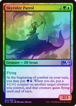 Skyrider Patrol FOIL Core Set 2019 / M19 NM Green Blue Uncommon CARD ABUGames - Image 1
