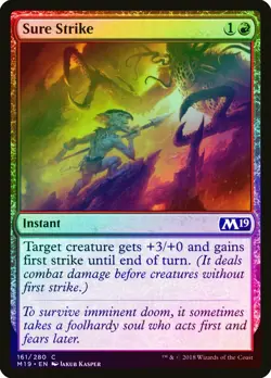 Sure Strike FOIL Core Set 2019 / M19 NM Red Common MAGIC MTG CARD ABUGames - Image 1
