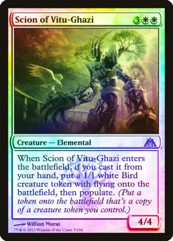 Scion of Vitu-Ghazi FOIL Dragon's Maze NM White Rare MAGIC MTG CARD ABUGames - Image 1
