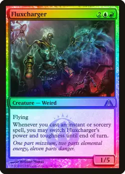 Fluxcharger FOIL Dragon's Maze NM Blue Red Uncommon MAGIC MTG CARD ABUGames - Image 1