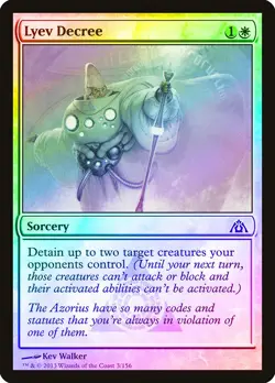 Lyev Decree FOIL Dragon's Maze NM White Common MAGIC GATHERING CARD ABUGames - Image 1