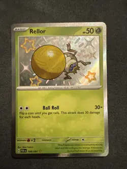 Pokemon TCG Rellor Card 108/091 SV Paldean Fates Baby Shiny - Image 1