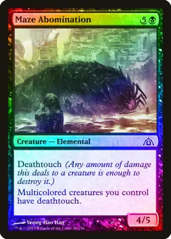 Maze Abomination FOIL Dragon's Maze NM Black Common MAGIC MTG CARD ABUGames - Image 1