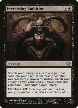 Increasing Ambition Dark Ascension NM Black Rare MAGIC GATHERING CARD ABUGames - Image 1