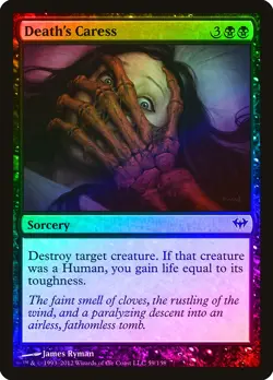 Death's Caress FOIL Dark Ascension NM Black Common MAGIC MTG CARD ABUGames - Image 1