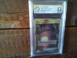 Pokemon vmax gold secret graded art sr giant hearth vstar 263/236 gx ex Card b6 - Image 1