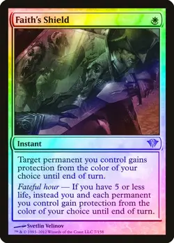 Faith's Shield FOIL Dark Ascension NM White Uncommon MAGIC MTG CARD ABUGames - Image 1
