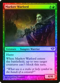 Markov Warlord FOIL Dark Ascension NM Red Uncommon MAGIC MTG CARD ABUGames - Image 1
