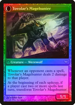 Mondronen Shaman / Tovolar's Magehunter FOIL Dark Ascension NM CARD ABUGames - Image 2