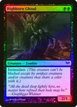 Highborn Ghoul FOIL Dark Ascension NM Black Common MAGIC MTG CARD ABUGames - Image 1