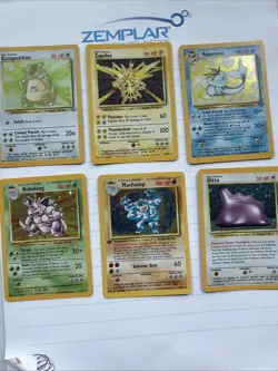 Vintage Base Set Pokemon 6 Card Lot - Image 1