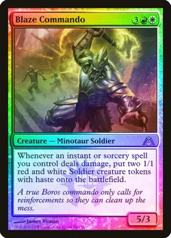 Blaze Commando FOIL Dragon's Maze NM White Red Uncommon MAGIC CARD ABUGames - Image 1