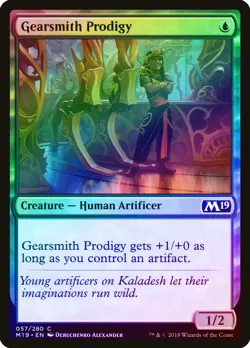 Gearsmith Prodigy FOIL Core Set 2019 / M19 NM Blue Common MAGIC CARD ABUGames - Image 1