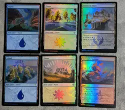 MTG Secrets of Strixhaven Foil Land Lot x19 - Full Art Basics + Foil Dual Lands - Image 3