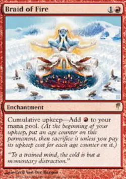 Braid of Fire ColdSnap Magic mtg Moderate Play, English x1 - Image 1