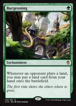 Burgeoning Commander 2016 Magic mtg Light Play, English x1 - Image 1