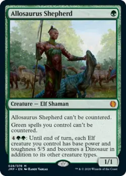 Allosaurus Shepherd Jumpstart Magic mtg Light Play, English x1 - Image 1