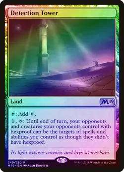 Detection Tower FOIL Core Set 2019 / M19 NM Land Rare MAGIC MTG CARD ABUGames - Image 1