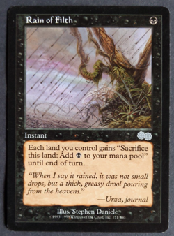 MTG Rain of Filth | Urza's Saga | NM | Black Instant | Uncommon | - Image 1